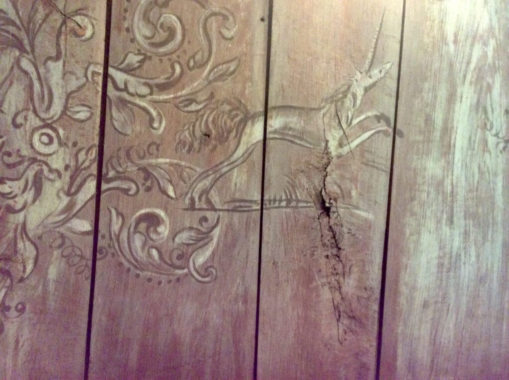 Breckelenkamp, detail plafond eenhoorn, foto Barbara Joustra