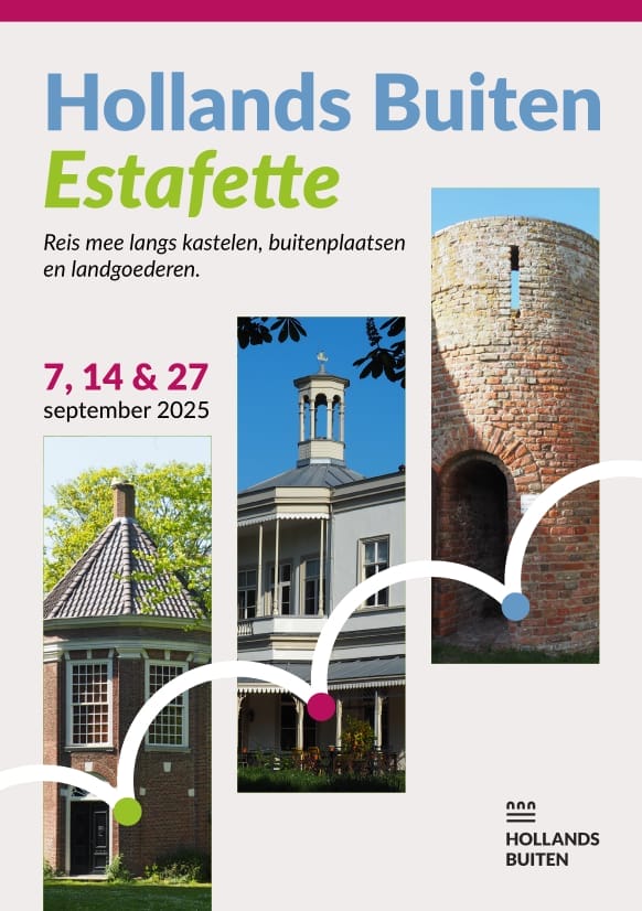 Hollands Buiten Estafette: publiek welkom op drie erfgoedlocaties in september